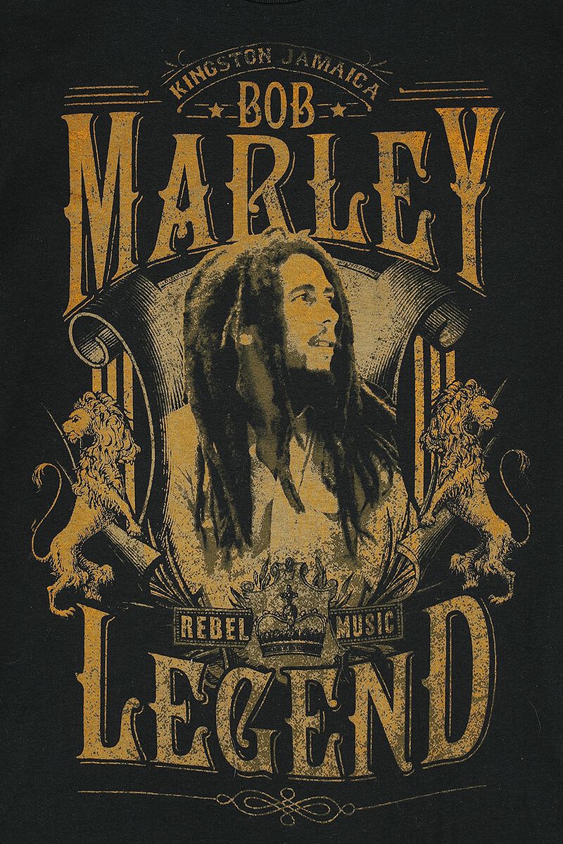 Bob Marley One Love Movie Poster T-Shirt - Official Licensed Unisex Tee (Black)