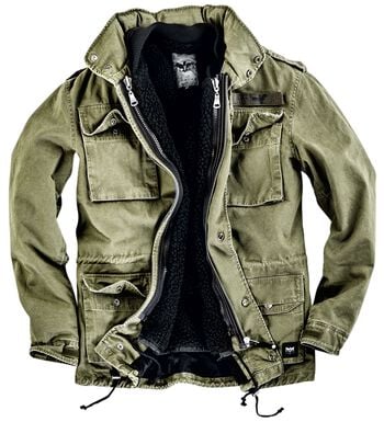 "Army Field Jacket" Winter Jacket olive by Black Premium by EMP, view 1