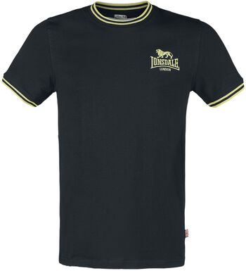 Lonsdale Ducansby Men's T-Shirt (1-Pack), black/yellow, L Lonsdale Ducansby Men's T-Shirt (1-Pack), black/yellow, L