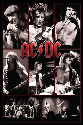 Live - (Collage) | AC/DC Poster | EMP