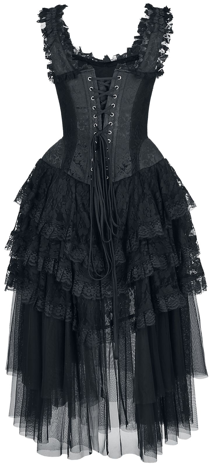 Elaborate Gothic Corset Dress Gothicana by EMP Midi Dress EMP