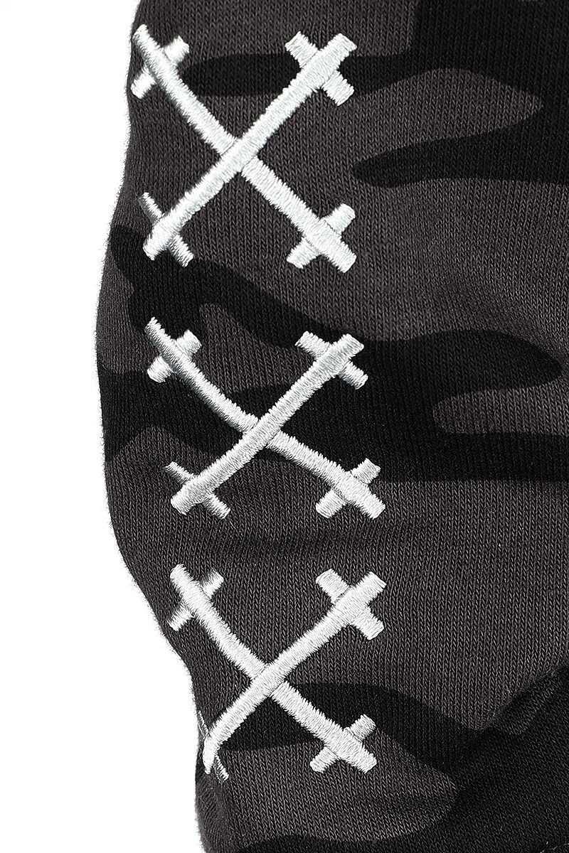 Camouflage Print Zipper Hoodie
