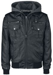 Aaron, Indicode, Imitation Leather Jacket