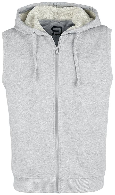 Grey Sweat Vest with Hood