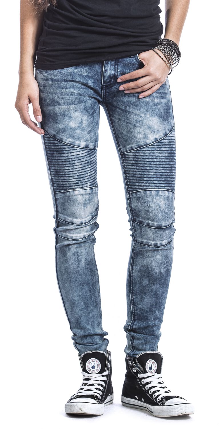 Jeans Biker Uomo Forplay – Nero, Slim Fit, Vita Bassa, Taglia W33L34 (68% Cotone, 30% Poliestere, 2% Elastan)