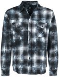 Checked Long-Sleeve Shirt with Wash, RED by EMP, Longsleeve