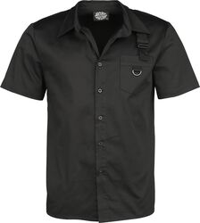 Black Shirt, H&R London, Short-sleeved Shirt
