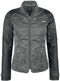Cotton PU Biker Jacket, Brandit, Imitation Leather Jacket