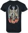 Gothicana X Anne Stokes - Black t-shirt with large dragon print on the back