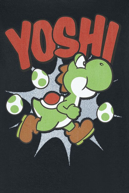 Girl's Nintendo Super Mario Bros Yoshi Hug Graphic Cropped T-Shirt Blue X  Small - Walmart.com Nintendo Super Mario Yoshi Watercolor Splash Premium T-Shirt