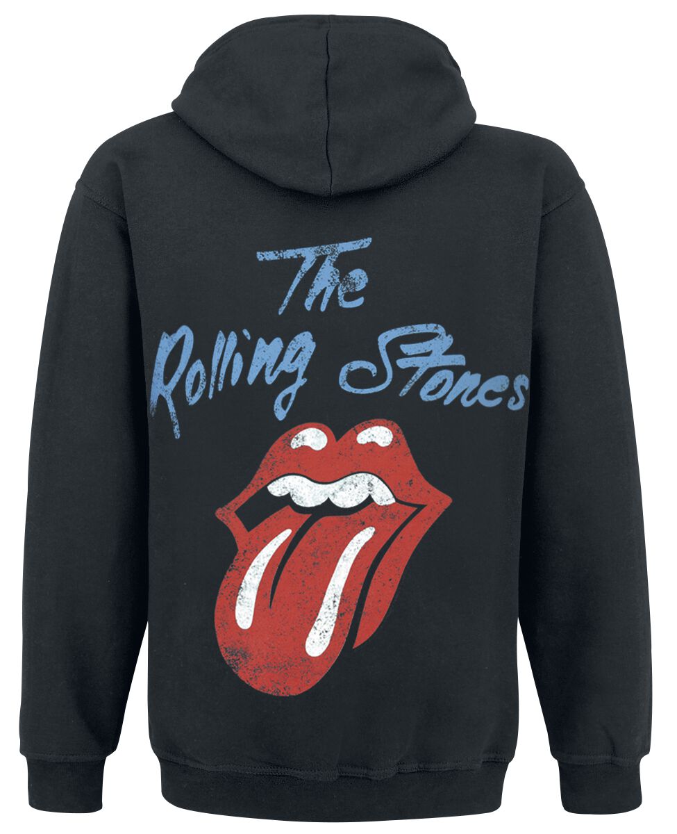 Tee Shirt Rolling Stones Homme Sweat à Capuche Rolling Stones - Tongue Logo 50 Ans - Officiel Licencié