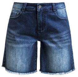 Denim shorts with distressed detailing, RED by EMP, Shorts