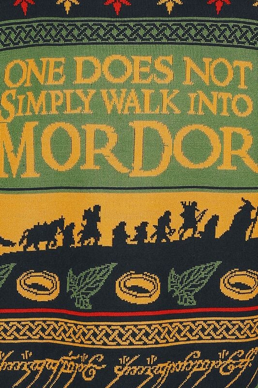 Pin su horse funnies Walk Into Mordor | The Lord Of The Rings Christmas jumper | EMP