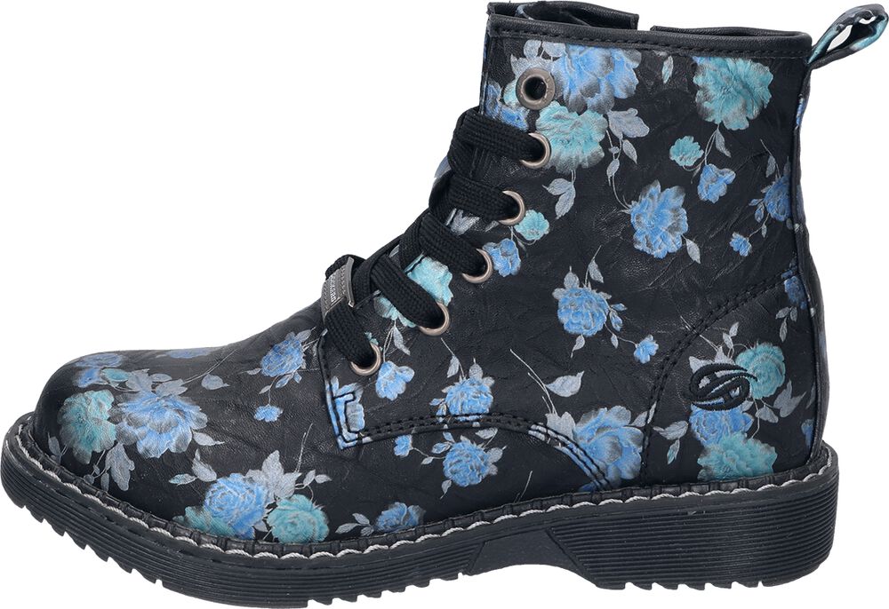 Blue Flower Boots