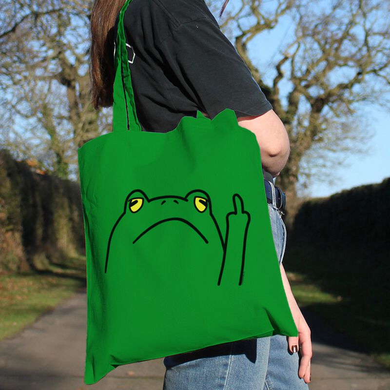Frog Off | Tierisch Fabric bag | EMP