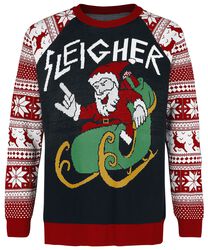 Sleigher Santa, Ugly Christmas Sweater, Christmas jumper
