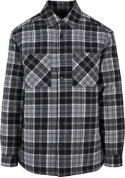 Padded chequered shirt jacket, Urban Classics, Between-seasons Jacket