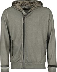 Vintage-style hoody jacket, Black Premium by EMP, Hooded zip