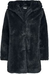 Ladies Hooded Teddy Coat, Urban Classics, Between-seasons Jacket