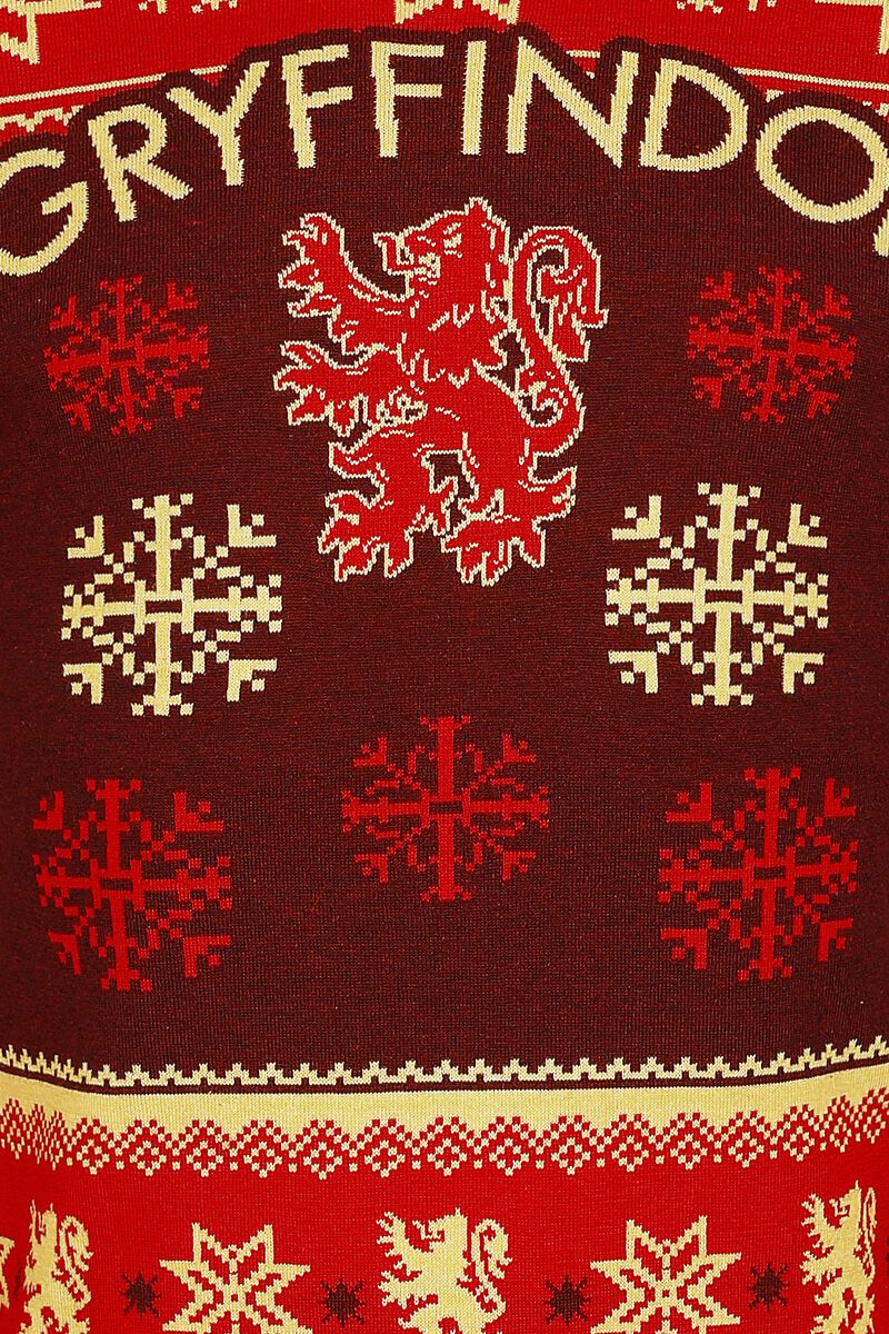 Harry Potter - Gryffindor Crest - Christmas Jumper (M