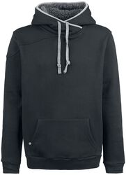 Teddy Hoodie, Black Premium by EMP, Hooded sweater