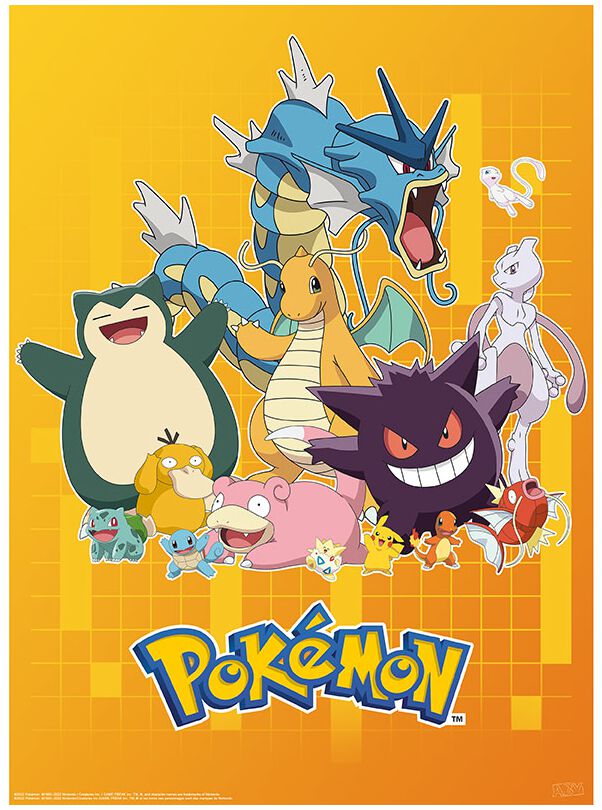 Set of 2 posters in Chibi design Pokémon Poster EMP