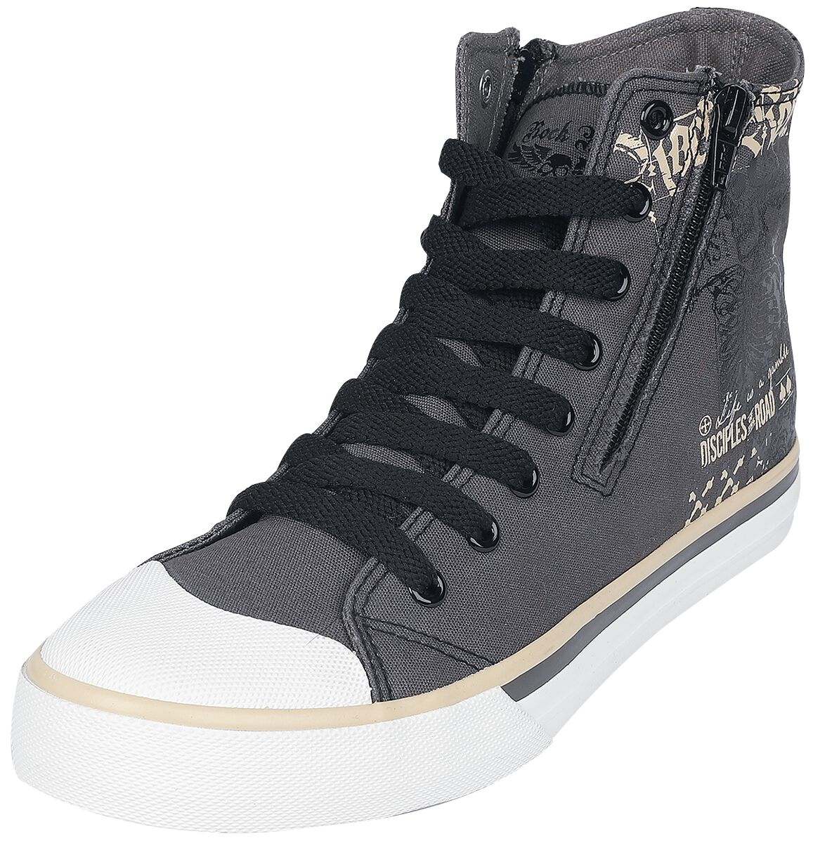 High-cut trainers with print | Rock Rebel by EMP Sneakers High | EMP