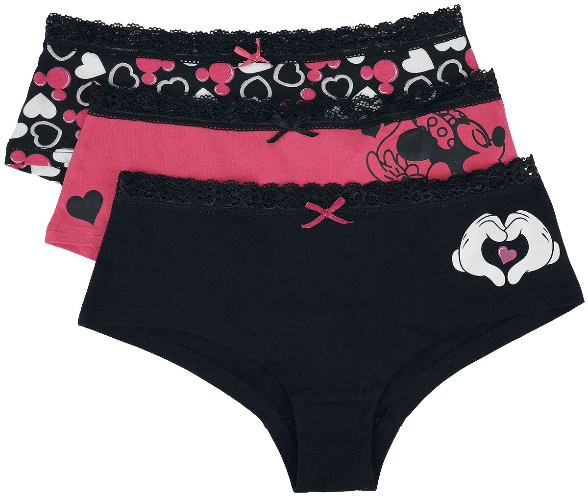 Buy Disney Minnie Mouse Print Briefs with Elasticated Waistband - Set of 3  Online