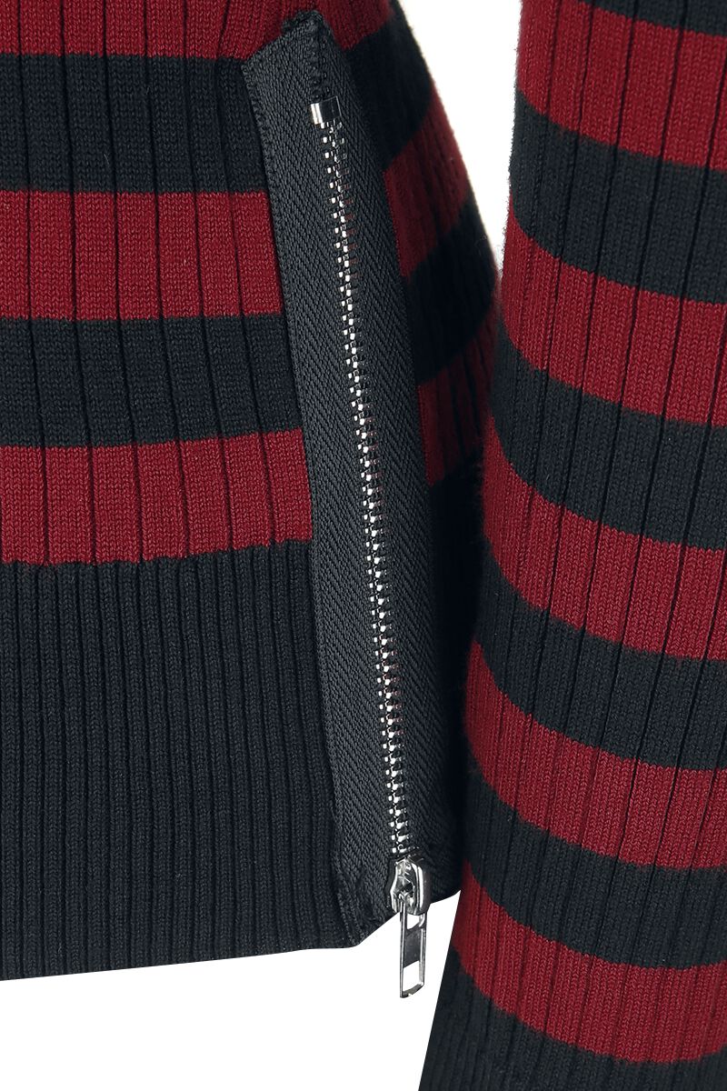 Red Combo Stripe Sweater