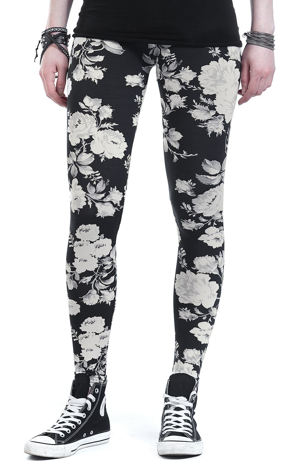 Mono B leggings- Black Floral Print