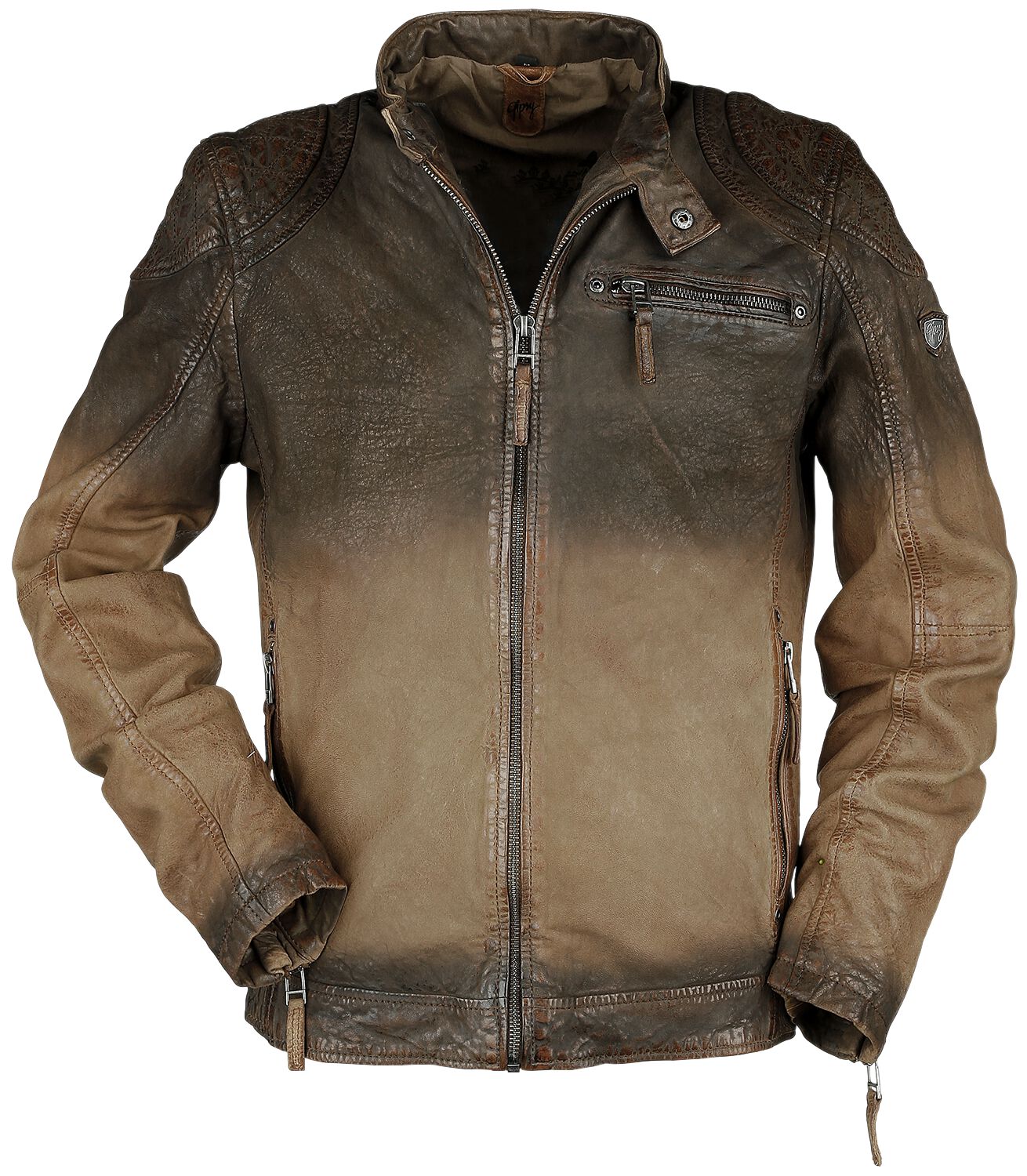 Arne Slim Fit Lamov Gipsy Leather Jacket EMP