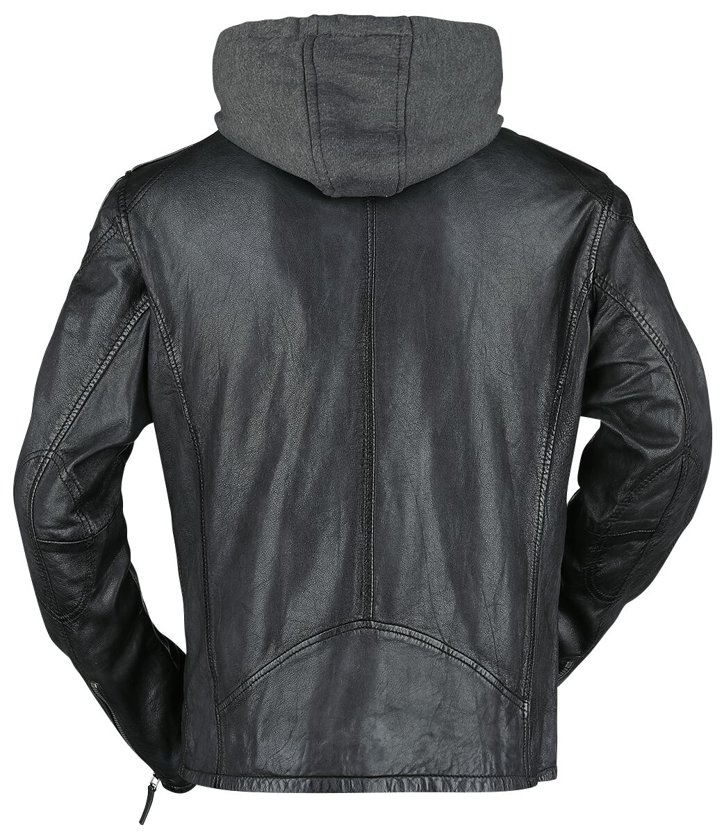 Steep Slim Fit Lasanv Mauritius Leather Jacket EMP