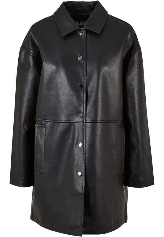 Ladies’ faux-leather coat