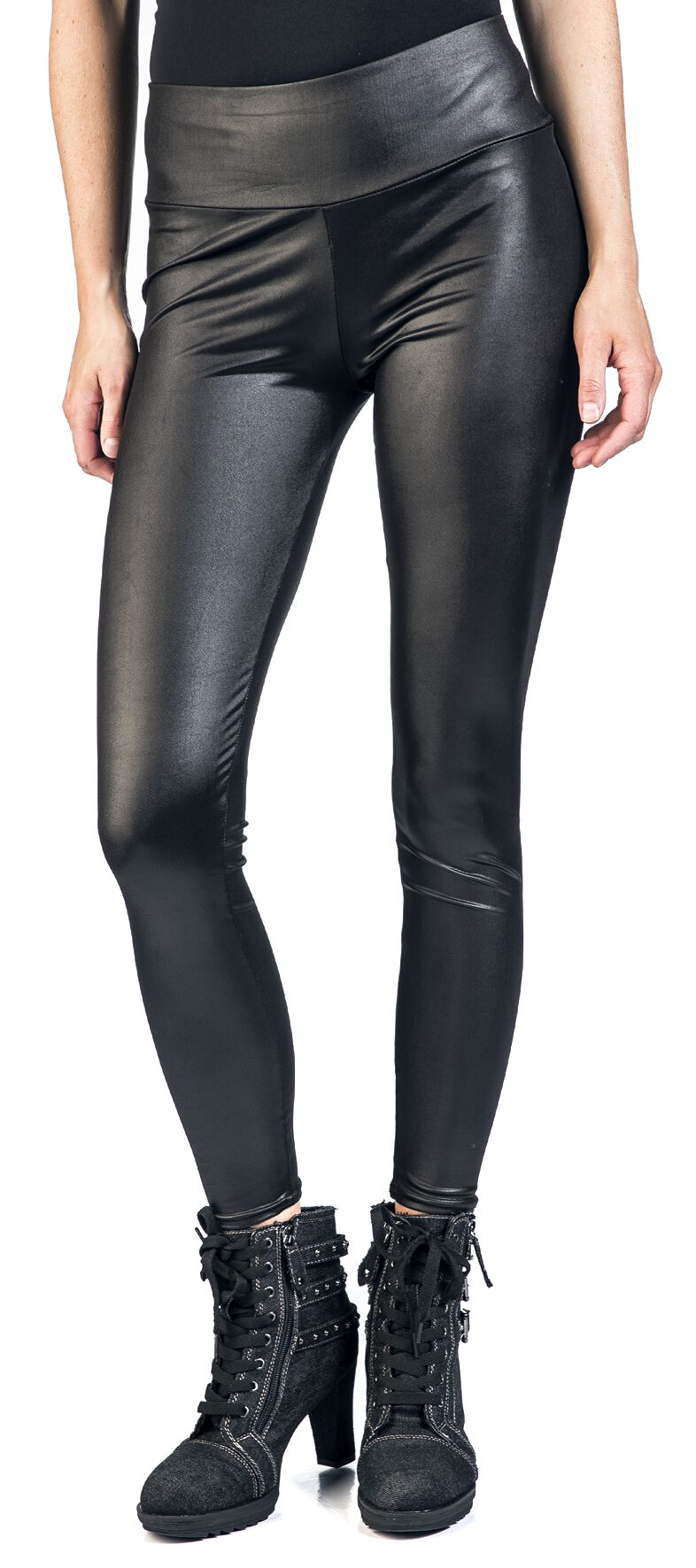 Thermo Hose Wetlook Lederlook Kunstleder Optik High Waist Push Up Milax-Fashion Thermo Hose Wetlook Lederlook Kunstleder Optik High Waist Push Up Milax-Fashion