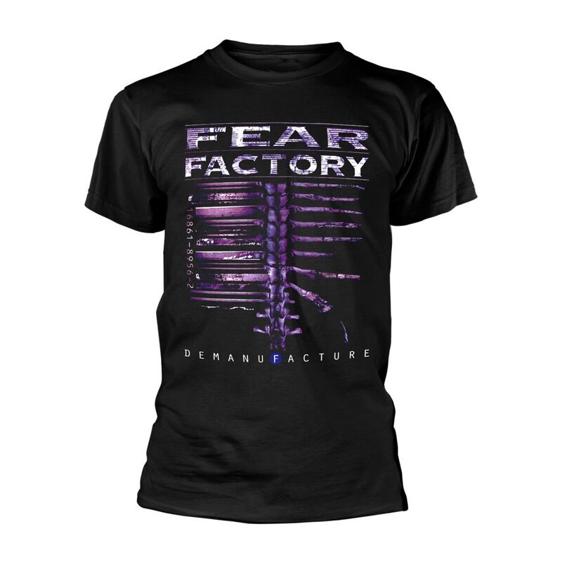 T-shirt Vintage Fear Factory Demanufacture - Noir, Taille XL, Coton, Occasion Très Bon état